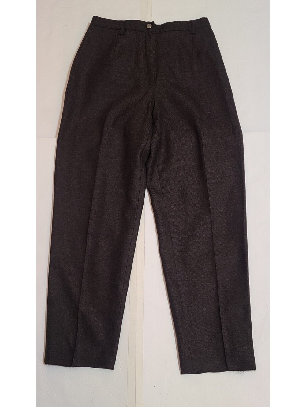 Vtg Deane & White Lamsbswool Lined Pants Womens Sz 8 Medium Brown Fall Trousers